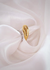 Adorniv Dual Harmony Luxury Adjustable Ring