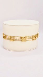 Adorniv Butterfly Bloom Multi-layered Bracelet