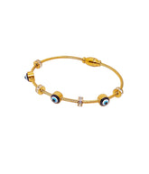 Adorniv Evil Eye Gold Cable Bracelet