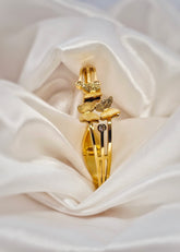 Adorniv Golden Butterfly Trio Bracelet – Elegant Wristwear for Women