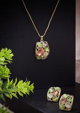 Adorniv Gemstone Bloom Luxe Jewelry Set