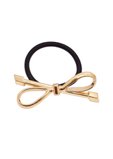 Adorniv Golden Ribbon Charm Hair Tie