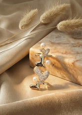 Pearl Heart No-Piercing Earcuff