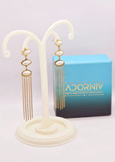 Adorniv Celeste Pearl Tassel Earrings
