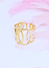 Adorniv Golden Loop Harmony Ring