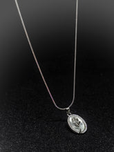 Adorniv Radiant Rose & Crystal Frame Necklace