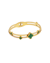 Adorniv Green Crest Elegance Bracelet
