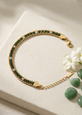 Emerald Crystal Tennis Bracelet