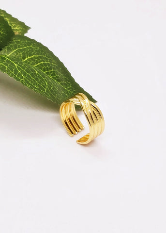 Golden Knot Elegance Ring