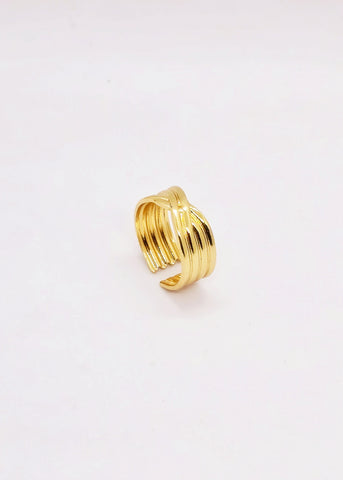 Golden Knot Elegance Ring