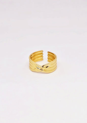 Golden Knot Elegance Ring