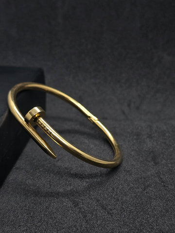 Adorniv Gold Nail Cuff Bracelet