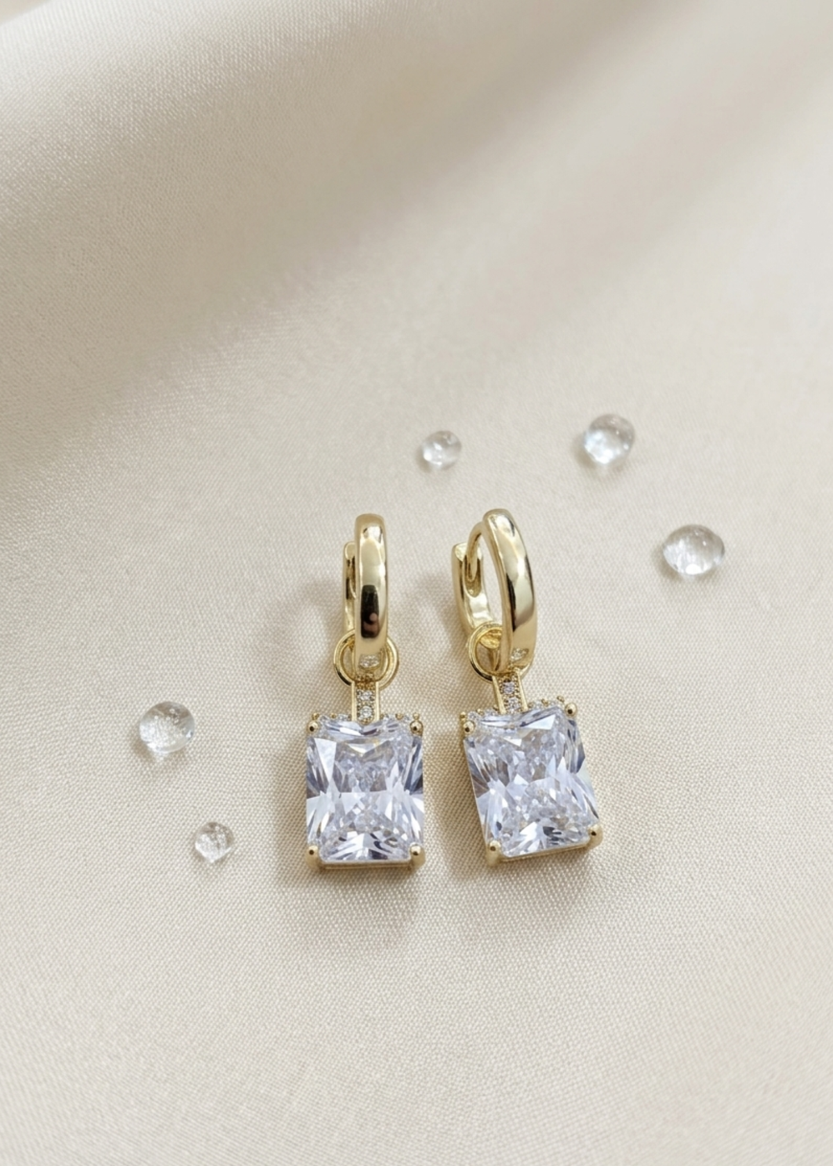 Radiant Crystal Drop Earrings