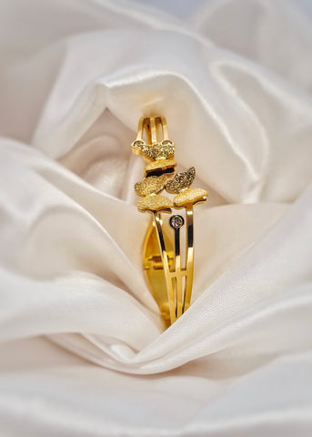 Adorniv Golden Butterfly Trio Bracelet