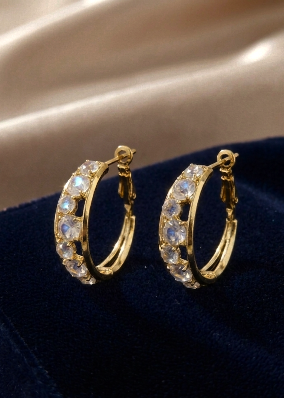 Classic Crystal Hoop Earrings