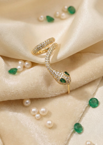 Snake Grace Gold Earcuff