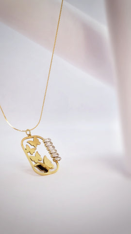 Adorniv Butterfly Reverie Pendant Necklace
