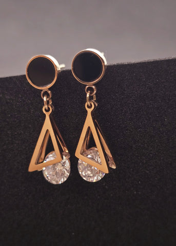 Adorniv Black Prism Drop Earrings – Luxe Edition