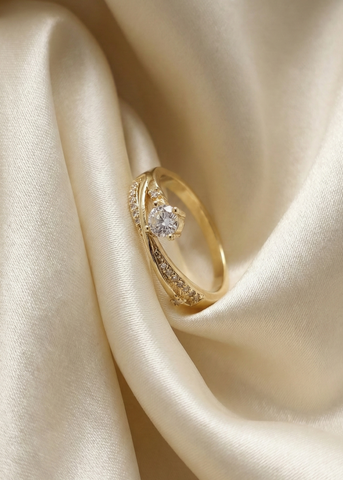 Twisted Solitaire Ring