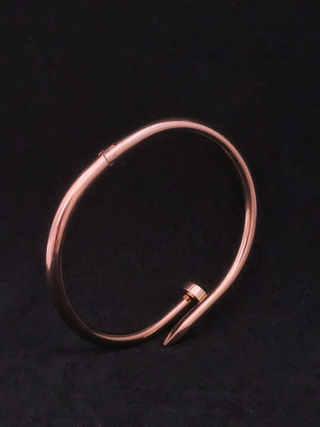Adorniv Rose Gold Nail Cuff Bracelet