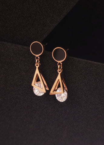 Adorniv Black Prism Drop Earrings – Luxe Edition