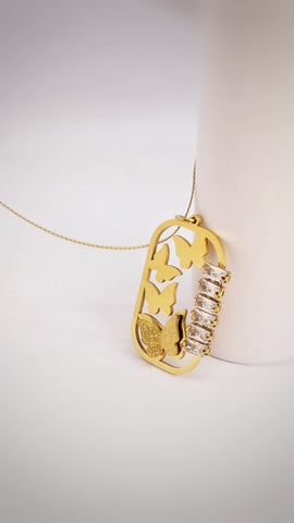 Adorniv Butterfly Reverie Pendant Necklace