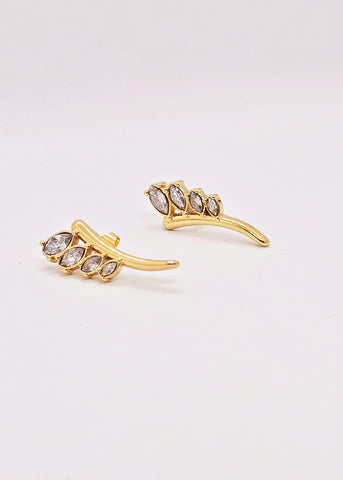 Adorniv Crystal Climber Luxe Earrings