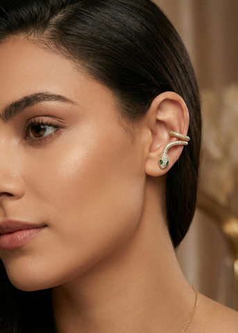 Snake Grace Gold Earcuff