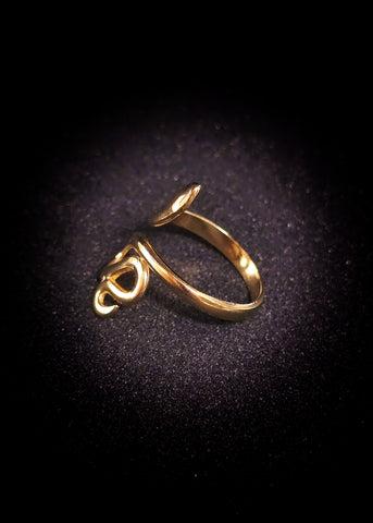 Adorniv Abstract Gold-Tone Open Ring