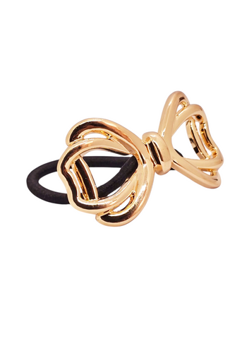 Adorniv Golden Grace Bow Hair Tie