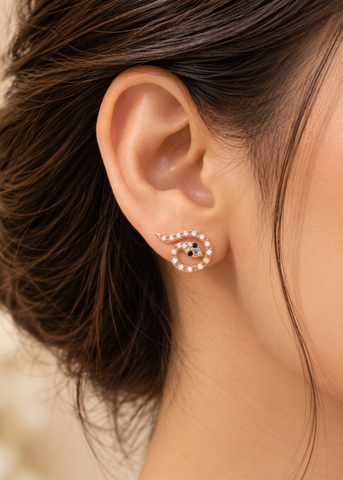 Spiral Snake Earrings