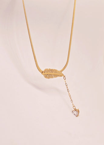 Adorniv Heartleaf Gold Necklace