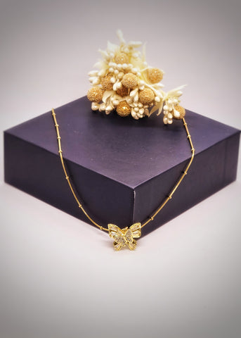 Adorniv Shimmering Butterfly Luxe Necklace