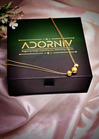 Adorniv Triple Sphere Elegance Necklace