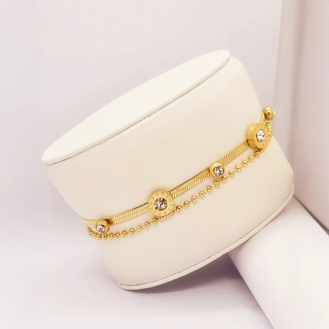 Adorniv Double-Layer Gold Bracelet