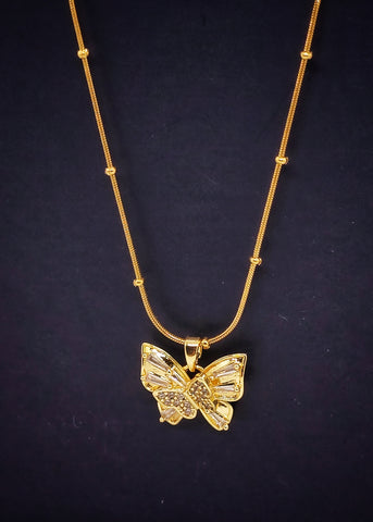 Adorniv Shimmering Butterfly Luxe Necklace