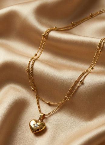 Timeless Heart Layered Necklace