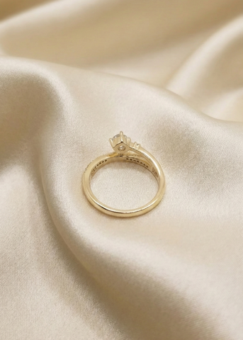 Twisted Solitaire Ring