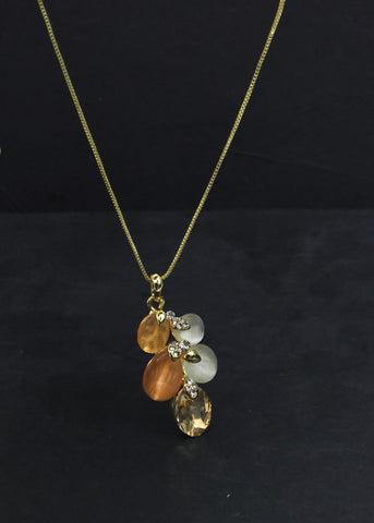 Adorniv Amber Glow Statement Jewelry Set