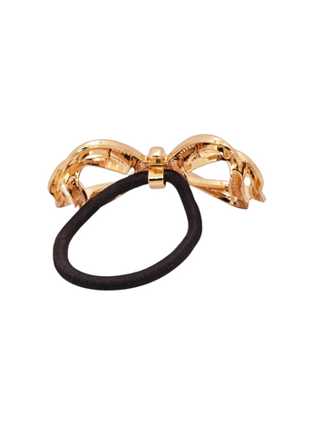 Adorniv Golden Grace Bow Hair Tie