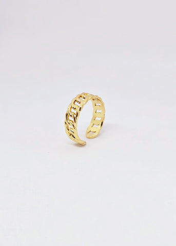 Adorniv Golden Chain Luxe Ring