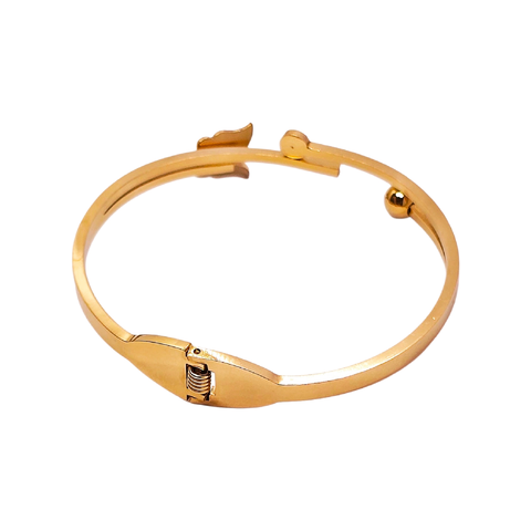 Adorniv Golden Muse Butterfly Bangle Bracelet