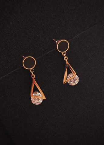 Adorniv Black Prism Drop Earrings – Luxe Edition