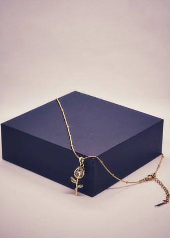 Adorniv Crystal Tulip Bloom Necklace