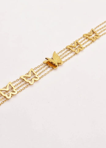 Adorniv Butterfly Bloom Multi-layered Bracelet