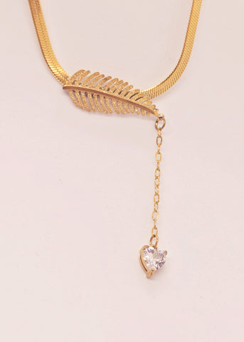 Adorniv Heartleaf Gold Necklace