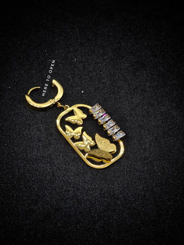 Adorniv Butterfly Reverie Earrings - Gold Edition