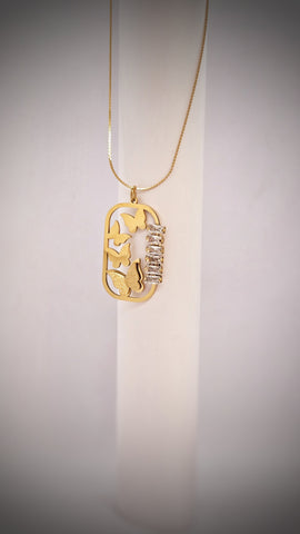 Adorniv Butterfly Reverie Pendant Necklace
