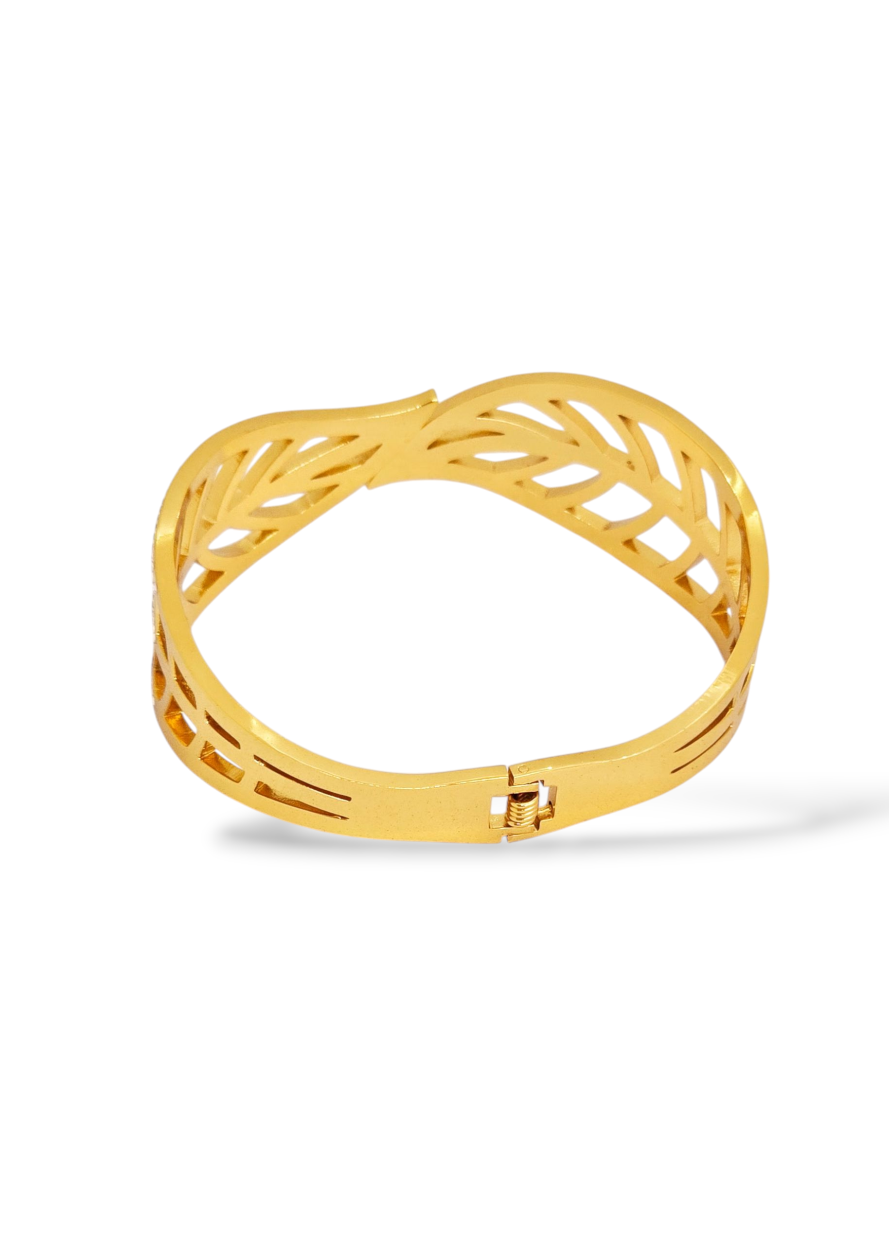 Adorniv Regalia Cutwork Statement Bangle Bracelet