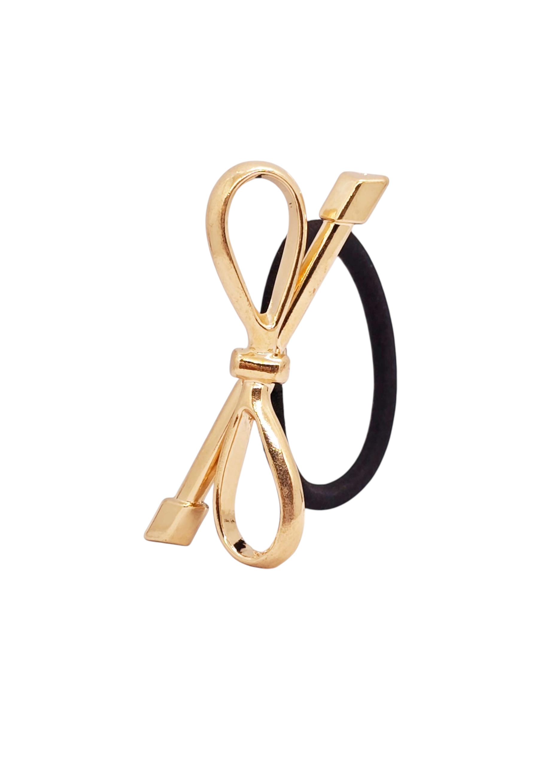 Adorniv Golden Ribbon Charm Hair Tie